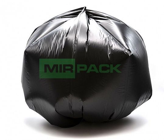 Мешки для мусора 60 л, 20 мкм, в рулоне 30 штук, ПСД, черные, 60х70 см, особопрочные - Вид 5