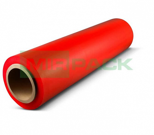 Стрейч пленка упаковочная 500 мм 20 мкм 1,5 красная - Вид 1