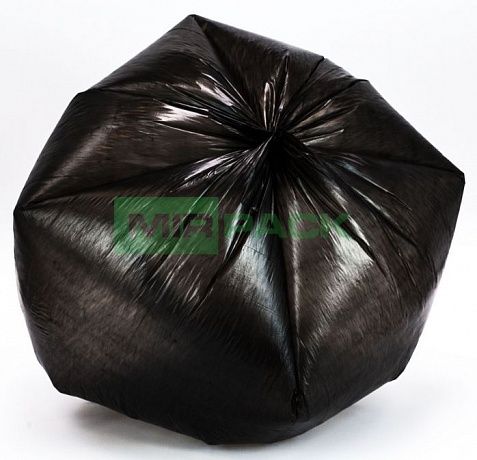 Мешки для мусора 30л, 8 мкм, в рулоне 20 штук, черные, 50х60 см, ХИТ - Вид 3