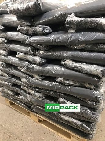 Мешки для мусора 120 л, 120 мкм, ПВД, в пачках 100 шт. черные, - 2х слойные - Вид 6